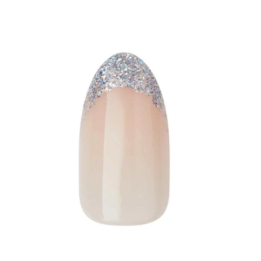 imPRESS Holiday Press-On Nails Greatest Gift Gray Medium Length Almond Shape New